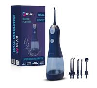 Dr. Aid Idropulsore dentale - Irrigatore orale portatile - Serbatoio da 325 ml, filtro dell'acqua, 5 punte, caricatore magnetico - Idropulsore senza fili impermeabile IPX8, ideale per denti, gengive