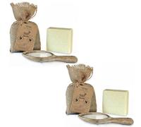 Dr.Ancient Saponetta al latte di capra Biologico Naturale Tradizionale Fatto a mano Antico - Schiarente per la pelle antietà - Assolutamente senza sostanze chimiche! (confezione da 2)