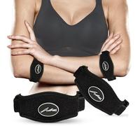 Dr. Arthritis Tutore Epicondilite Gomito Ideato da Medici-Gomitiera per Epicondilite Adatta per Avambraccio Destro e Sinistro - Allevia i Sintomi del Gomito del Tennista (Taglia Unica, Coppia, Nero)