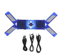 DR - Base di raffreddamento per laptop 2009, dispositivo di raffreddamento per computer portatile pieghevole con luce LED, altoparlanti ultrasottili e doppie ventole, base di