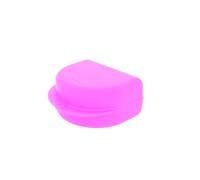 Dr. Bauer's Scatola per parentesi graffe, scatola KFO, contenitore igienico per parentesi graffe, protesi, con fori d'aria (rosa, altezza 4,10 cm)