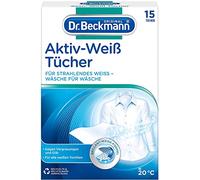 Dr. Beckmann Salviette solide, bianche attive | bianco brillante ad ogni bucato | anti-ingrigimento | 15 panni
