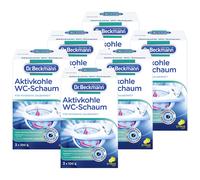 Dr. Beckmann Schiuma per WC al carbone attivo, schiuma autoattiv Confezione da 6