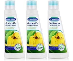 Dr. Beckmann Spazzola per macchie, con vero sapone naturale e spazzola speciale morbida, confezione da 3 (3 x 250 ml)