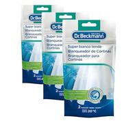 Dr. Beckmann Super Bianco Tende | Per tende dal bianco brillante | Formula ultra sbiancante | 80 g (Confezione da 3)