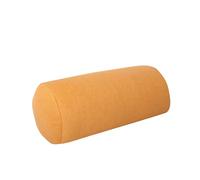 Dr. Berger Cuscino cervicale circa 40 x 16 cm con imbottitura in fibra sferica, supporto particolarmente morbido per collo e collo con rivestimento doppio pile giallo senape in 100% cotone certificato