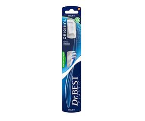 Dr. Best - Spazzolino da denti alto profondo, medio, per una pulizia profonda tra i denti con profilo curvo, 1 pezzo