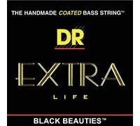 DR Black Beauties - Corde per basso, fatte a mano, lunga durata, 0.045-0.105", medio