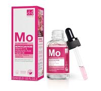 Dr Botanicals Olio di rosa marocchina - Olio per il viso che dona luminosità alla pelle con vitamina C e acido ialuronico - Siero a base d'acqua anti-età, illuminante e idratante - Made in UK - 30ml