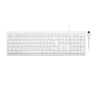 Dr. Bott QKEY-UK, tastiera USB-A Extended a 105 tasti con tastierino numerico per Mac, Layout QWERTY inglese