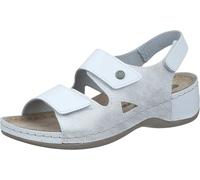 Dr. Brinkmann 710221-03, Sandali con Zeppa Donna, Bianco, 40 EU Larga