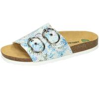 Dr. Brinkmann Sandali Pantolette Floreali Con Due Fibbie Blu 700305