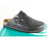 Dr.Brinkmann Uomo Muli Zoccoli Ciabatte Pantofola Nero Pelle