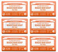 Dr Bronner Organic Tea Tree Saponetta - 140 g (Confezione da 6)