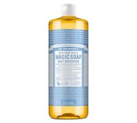 Dr. Bronner’s - Pure-Castile Liquid Soap (Baby Unscented, 32 ounce) - Made with Organic Oils, 18-in-1 Uses: Face, Hair, Laundry and Dishes, For Sensitive Skin and Babies, No Added Fragrance, Vegan