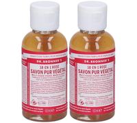 Dr. Bronner’s Sapone Liquido 18-In-1 alla Rosa 60 ml 2x60 ml
