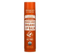 Dr Bronner's Organic Orange Zenzero Lip Balm, 1 confezione (1 x 4 g)