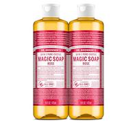 Dr. Bronner's Organic Pure Castile Liquid Soap, Rose, 16 oz, 2 pk by Dr. Bronner's