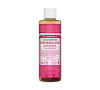 Dr. Bronner's Organic - Sapone liquido 18 in 1 alla rosa di canapa pura castiglia, 237 ml