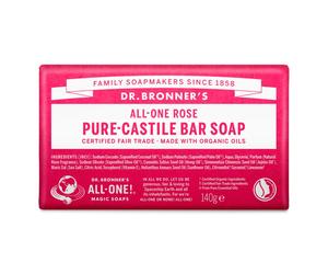 Dr. Bronner's Puro Sapone Solido Bio Rose 140 g Sapone