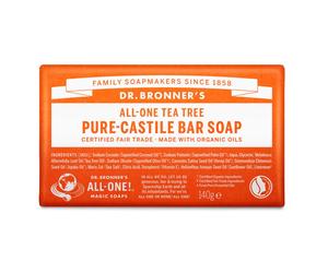 Dr. Bronner's Puro Sapone Solido Bio Tea Tree 140 g Sapone