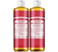 Dr. Bronner's Sapone Liquido Bio 18 in 1 Rose 2x475 ml