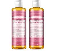 Dr. Bronner's Sapone Liquido Bio Fiori di Ciliegio 240 ml (Confezione da 2)