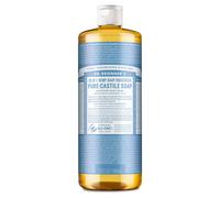 Dr. Bronner's - Sapone liquido Pure-Castile (Baby Unscented 32 once) - Realizzato con oli biologici 18 in 1 Usi: viso, capelli, bucato e piatti,