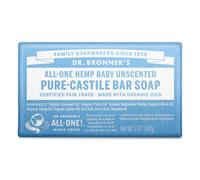 Dr. Bronner's - Saponetta Pure-Castile (per bambini, senza profumo, 5 once) - Prodotto con oli biologici per viso, corpo e capelli. Delicato per