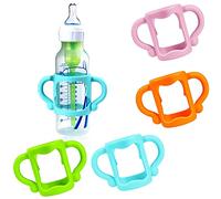Dr Brown 4 Pezzi Manici per Biberon Universale, Silicone, Senza BPA, Facili da Tenere (colore)