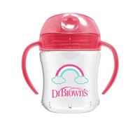 Dr Brown' S con beccuccio morbido per bambini, con maniglie, rosa