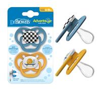 Dr. Brown's Advantage - Ciucci per bambini, Stage 2, 2 pezzi, colore: Blu