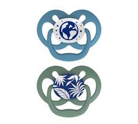 Dr. Brown's Advantage - Ciuccio Glow-in-The-Dark, 2 pezzi, colore: blu, 6-12 mesi