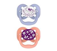 Dr. Brown's Advantage Glow-in-The-Dark - Ciucci per palco 1, 2 pezzi, colore rosa, 0-6 mesi