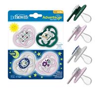 Dr. Brown's Advantage Pacifiers, Stage 2, Pink, 4-PK, Pink