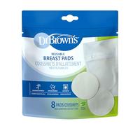 Dr. Brown's Assorbenti riutilizzabili per allattamento al seno, assorbenti lavabili con sacchetto per la biancheria, assorbimento giorno e notte, 8 pezzi