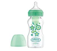Dr. Brown's Biberon Anticoolici a bocca larga Options+ 270ml Verde - Stelle Biberon +0 mesi