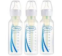 Dr. Brown's Bottles 3 Pack (8 oz), Option Bottles Can Be Used with or without the Vent by Dr. Brown's by Dr. Brown's