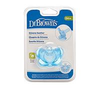 Dr. Brown's - Ciuccio in silicone, per neonati +0 meses blu