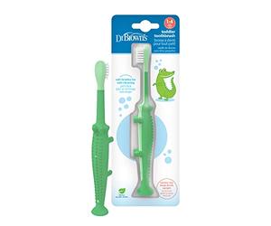 Dr. Brown's Crocodile spazzolino da denti per bambini, verde