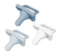Dr. Brown's HappyPaci - Ciuccio in 100% silicone, 0-6 m, senza BPA, confezione da 3, colore: bianco, blu, azzurro