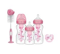 Dr. Brown's Natural Flow Options+ - Set regalo per biberon anti-coliche, rosa, 8 pezzi (confezione da 1)