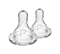 Dr. Brown's Natural Flow Preemie Flow Narrow Baby Bottle Tettarella in silicone, flusso più lento, 0m+, tettarella in 100% silicone, confezione da 2