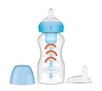 Dr. Brown's Options+Sippy Bottle Starter Kit, collo largo, 270 ml - Blu Arcobaleno