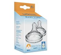 Dr. Brown's Options+ Tettarella a collo largo, livello 3 (6 m+), confezione da 2