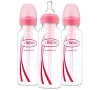 Dr. Brown's Opzioni Narrow Bottles, 3 Pack, 8 oncia, rosa