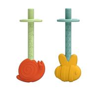 Dr. Brown's Tubi per dentizione per bambini, api e lumache, tubi in silicone, senza BPA, 3 m+