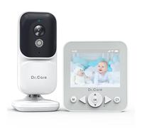 Dr.Care Baby Monitor NeoView, Schermo 2.8 Pollici, Videocamera con Audio Bidirezionale, Visione Notturna, Modalità VOX, Sensore Temperatura, Ninne Nanne, Batteria 1500 mAh, Clip per Cintura