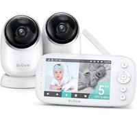Dr.Care Babyphone Camera - No WiFi Low Radiation, 5" 1080P HD Display, Night Vision & Pan-Tilt, 5000 mAh Long Battery Life, VOX, 2-Way Audio