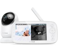 Dr.Care Babyphone Camera - No WiFi Low Radiation, Rilevamento Movimenti, 5" 1080P HD Display, Night Vision & Pan-Tilt, 5000mAh Long Battery Life, VOX, 2-Way Audio